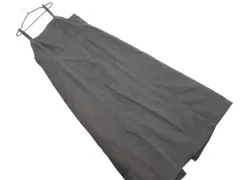 earth music&ecology アースミュージック＆エコロジー デニム ジャンパー スカート sizeF/グレー ■■ レディース