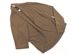 SHIPS シップス アンゴラ混 ショール カーディガン sizeM/茶 ◇■ レディース