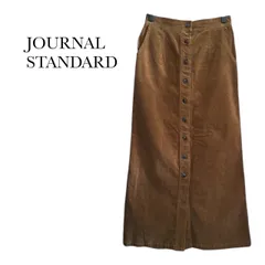 K00138 relume JOURNAL STANDARD コーデュロイロングスカート ブラウン サイズ36 秋冬