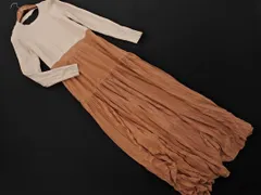 Rirandture リランドチュール 切替 ニット ワンピース size2/ベージュ ◇■ レディース