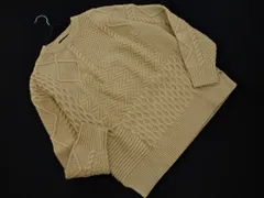 AMERICAN HOLIC アメリカンホリック ウール混 ケーブル編み オーバーサイズ ニット セーター sizeF/ベージュ ◇■ レディース