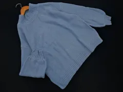 INGNI イング ボリュームスリーブ ハイネック ニット セーター sizeM/水色 ◇■ レディース