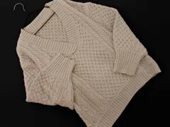 SENSE OF PLACE センスオブプレイス アーバンリサーチ ウール混 ケーブル編み ニット セーター sizeF/オフホワイト ◇■ レディース