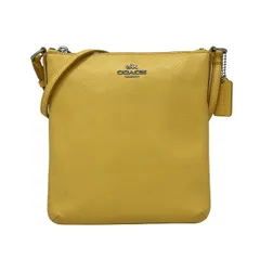 COACH(コーチ) ショルダーバッグ クロスボディー クロスグレイン F36063 ダークイエロー レザー