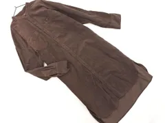 Lee リー AG by aquagirl コーデュロイ バンドカラー ロング シャツ ワンピース sizeF/茶 ◇■ レディース