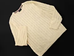 BEAMS HEART ビームスハート ウール混 ケーブル編み ニット セーター sizeL/アイボリー ◇■ メンズ