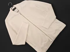 nano universe ナノユニバース ジップアップ ニット カーディガン sizeM/オフホワイト ◇■ メンズ