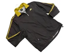 adidas アディダス 裏メッシュ ロゴ刺繍 ドロスト ジャケット sizeL/ダークブラウン ■◇ メンズ