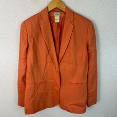 L.L.Bean エルエルビーン テーラードジャケット 無地 オレンジ 11サイズ レディース 古着 クラシック アメカジ ストリート
