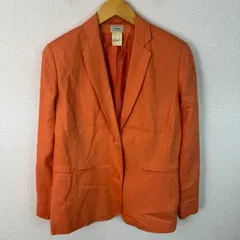 L.L.Bean エルエルビーン テーラードジャケット 無地 オレンジ 11サイズ レディース 古着 クラシック アメカジ ストリート