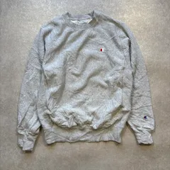 Champion チャンピオン スウェット トレーナー リバースウィーブ REVERSE WEAVE マルチロゴ 刺繍 ライトグレー S