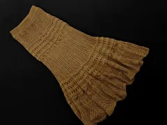 RESEXXY リゼクシー マキシ ニット スカート sizeF/ベージュ ◇■ レディース