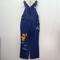 PAOPAO デニムサロペットスカート 刺繍 キャラクター 個性派 Y2K 