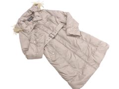 COUP DE CHANCE クードシャンス フード ダウン コート size38/グレージュ ◆■ レディース