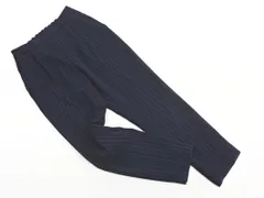 ROPE ロペ ストライプ タック テーパード パンツ size38/紺 ◇■ レディース