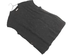 SM2 サマンサモスモス ウール混 サイドボタン ニット ベスト sizeF/チャコールグレー ◇■ レディース