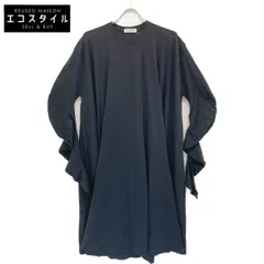 JIL SANDER ジルサンダー ﾌﾞﾗｯｸ 19年 JSPP717053 ｳｰﾙ ﾜﾝﾋﾟｰｽ 38のサムネイル