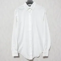 美品 Brooks Brothers ブルックスブラザーズ スーピマコットン 長袖 ボタンダウン BDシャツ ブラウス 0 ホワイト レディース 古着 中古 USED