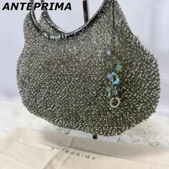 【未使用級】アンテプリマ ANTEPRIMA ワイヤーバッグ ハンドバッグ 手持ち 手提げ フラワーチャーム 花 保存袋付き