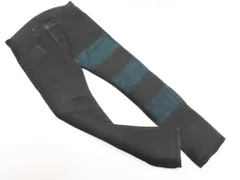 SHAREEF シャリーフ ボタンフライ コーデュロイ 切替 スキニー デニムパンツ size1/黒 ◇■ メンズ