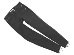 ZARA basic ザラ ベーシック カットオフ ストレッチ スキニー デニムパンツ size36/黒 ■■ レディース