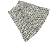 EPOCA エポカ ウール混 フリル ツイード スカート size40/黒ｘグレー ◇■ レディース