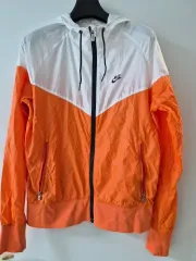 ナイキ ウィンドブレーカー オレンジ/白 フード ジャケット