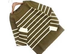 URBAN RESEARCH ROSSO アーバンリサーチロッソ ウール混 ボーダー ニット セーター sizeF/茶  ◇■ レディース