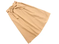 VIS ビス タック ウエストリボン ロング スカート sizeM/茶  ■■ レディース