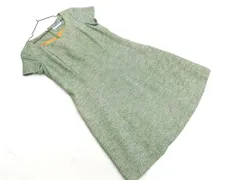 Jocomomola ホコモモラ 半袖 総柄 Aライン ワンピース size42/緑  ◇■ レディース