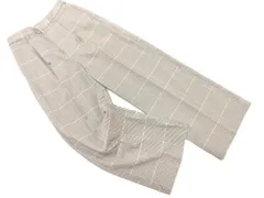 niko and ニコ アンド 千鳥柄 チェック ワイド パンツ sizeM/茶  ■■ レディース