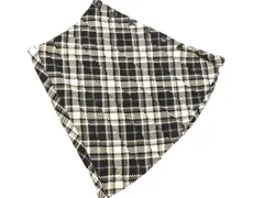 KUMIKYOKU 組曲 ウール混 チェック Aライン 台形 スカート size2/白ｘ黒 ◇■ レディース