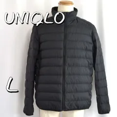 【美品】UNIQLOユニクロ メンズ ウルトラライトダウンジャケット L 黒ブラック【古着】【中古】【送料無料】