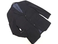 POLO RALPH LAUREN ポロ ラルフローレン ウール100% ストライプ テーラード ジャケット size92 80 170/紺 ◇■ メンズ