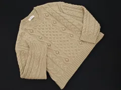 LOWRYS FARM ローリーズファーム ケーブル編み ワイド幅 ニット セーター sizeM/ベージュ ◇■ レディース