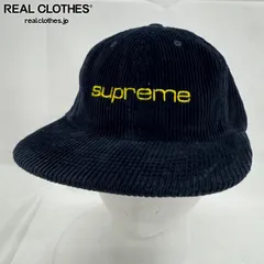Supreme/シュプリーム【19SS】Corduroy Compact Logo 6-Panel Cap/コーデュロイ コンパクト ロゴ 6パネル キャップ/帽子/ネイビー