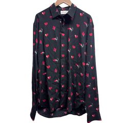 PRADA 16ss ラビット柄シャツ ブラック - メルカリ