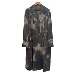 S'YTE by yohji yamamoto サイト ヨウジヤマモト CAMOUFLAGE TWEED DOUBLE-BREASTED SNAP BUTTON LONG COAT カモフラ柄ロングコート 3 カーキ 15171