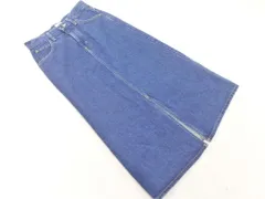 earth music&ecology アースミュージック＆エコロジー Lee リー ロング デニムスカート sizeM/青 ■■ レディース