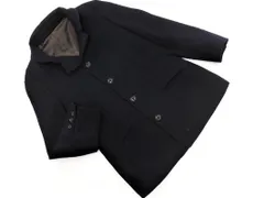 TAKEO KIKUCHI タケオキクチ ウール混 スタンドカラー ハーフ コート size3/濃紺 ◇■ メンズ