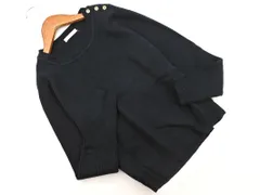 Techichi テチチ ウール混 肩ボタン ニット セーター sizeM/濃紺 ◇■ レディース