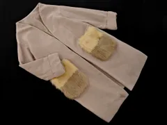 SENSE OF PLACE センスオブプレイス アーバンリサーチ ウール混 2WAY ファー付き ノーカラー コート sizeF/ベージュ ◇■ レディース