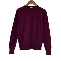 美品 Paul Smith ポールスミス ウール シルク ニット カットソー M ボルドー レディース 古着 中古 USED