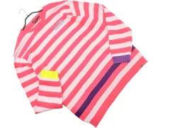 新品 QUIKSILVER クイックシルバー ボーダー ニット セーター sizeL/ピンクxラベンダーグレー ◇■ メンズ