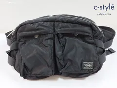 P581 [人気] PORTER ポーター ボディバッグ ブラック TANKER WAIST BAG | ★
