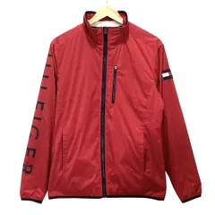 Tommy Hilfiger GOLF トミーヒルフィガー ゴルフ リバーシブル ジャケット L レッド ネイビー メンズ 古着 中古 USED