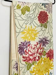 振袖セット ピンク花柄と菊の刺繍　袋帯セット　パールトーン　着物　13