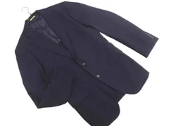 TAKEO KIKUCHI タケオキクチ ウール混 ストライプ テーラード ジャケット size3/紺 ◇■ メンズ