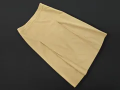 J.PRESS ジェイプレス フェイクレザー Aライン 台形 スカート size7/ベージュ ◇■ レディース