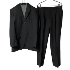 【美品】JUNKO SHIMADA ジュンコシマダ 3ボタンシングルスーツ ブラックスーツ フォーマルスーツ ブラック サイズA8【Z1767】